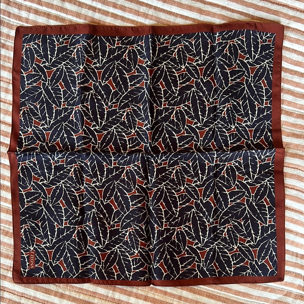 Z Zegna silk pocket square